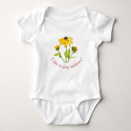 Joyful Summer op een Baby Bodysuit (B) (Voorkant)
