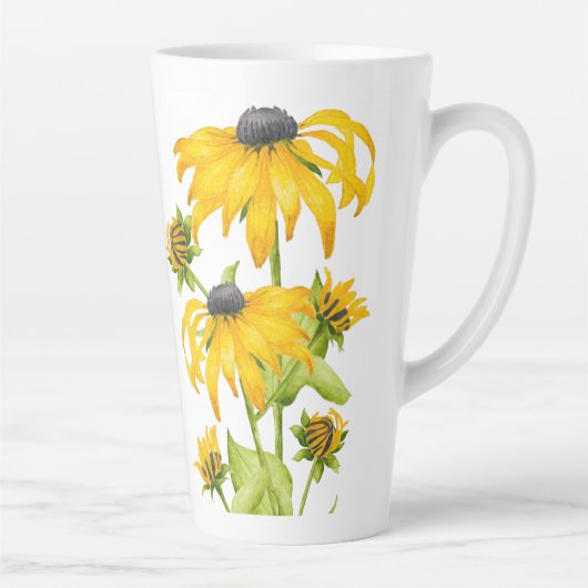 Joyful Summer op een grote latte Mok (Rechts)