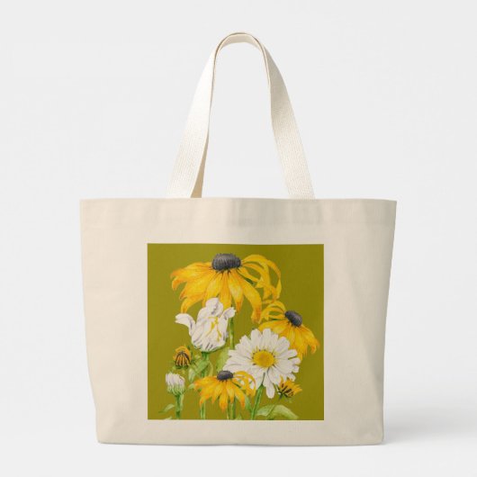 Joyful Summer op een Jumbo-Tas Grote Tote Bag (Achterkant)