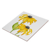 Joyful Summer op een keramische Tegel Tegeltje (Zijkant)