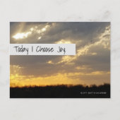 Joyful Sunset Briefkaart (Voorkant)