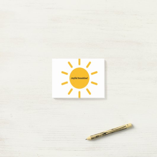 JOYFUL SUNSHINE POST-IT® NOTES (Op bureau)
