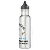 Joyful Surgeon Cartoon Illustration for Medicine  Waterfles (Rechts)