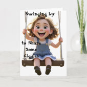 Joyful Swing - Lachen in Beweging Wenskaart Kaart (Voorkant)