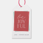 Joyful Symmetry Holiday Cadeaulabel (Voorkant)