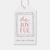 Joyful Symmetry Holiday Cadeaulabel (Voorkant)