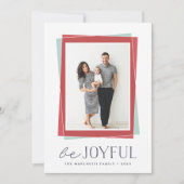 Joyful Symmetry | Holiday-foto Feestdagenkaart (Voorkant)