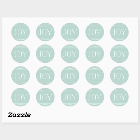 Joyful Symmetry Holiday Ronde Sticker (Vel)