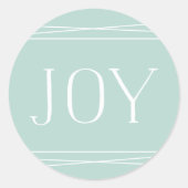 Joyful Symmetry Holiday Ronde Sticker (Voorkant)