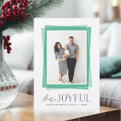 Joyful Symmetry | Moderne kerstfoto Feestdagenkaart