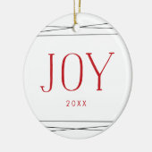 Joyful Symmetry | Tweezijdige foto Keramisch Ornament (Links)