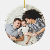 Joyful Symmetry | Tweezijdige foto Keramisch Ornament (Achterkant)