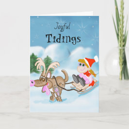 Joyful Tidings-kerstKaart Feestdagen Kaart