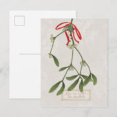 Joyful Tidings | Kus me onder de mistletoe Briefkaart (Voorkant / Achterkant)