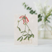 Joyful Tidings | Kus me onder de mistletoe Briefkaart (Staand voorkant)