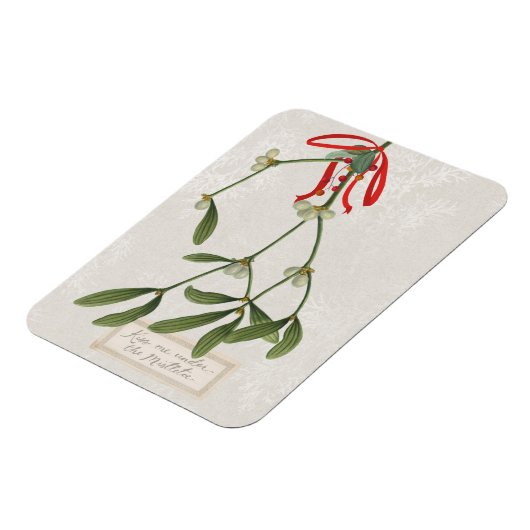 Joyful Tidings | Kus me onder de mistletoe Magneet (Linkerzijde)