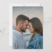 Joyful Tidings Newlywed First Christmas Photo Feestdagenkaart (Voorkant)