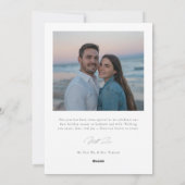 Joyful Tidings Newlywed First Christmas Photo Feestdagenkaart (Achterkant)