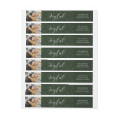 Joyful Tidings Photo Wrap rond Adresetiketten (Vel)