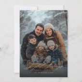 Joyful Tidings Winter Familie Foto Kerst Kaart (Voorkant)