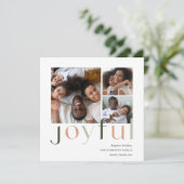 Joyful Tones | 3 Foto-collage Feestdagenkaart (Staand voorkant)