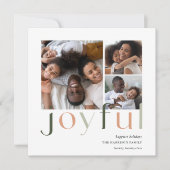 Joyful Tones | 3 Foto-collage Feestdagenkaart (Voorkant)