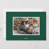 Joyful Trees Green 2 Foto Feestdagenkaart (Achterkant)