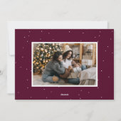 Joyful Trees Merlot 2 Foto Feestdagenkaart (Achterkant)