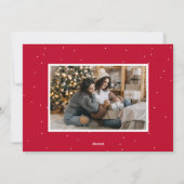 Joyful Trees Red 2 Foto Feestdagenkaart (Achterkant)