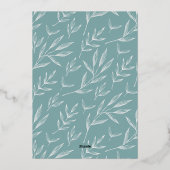 Joyful Trio | Modern 3 Foto-collage Folie Feestdagenkaart (Achterkant)