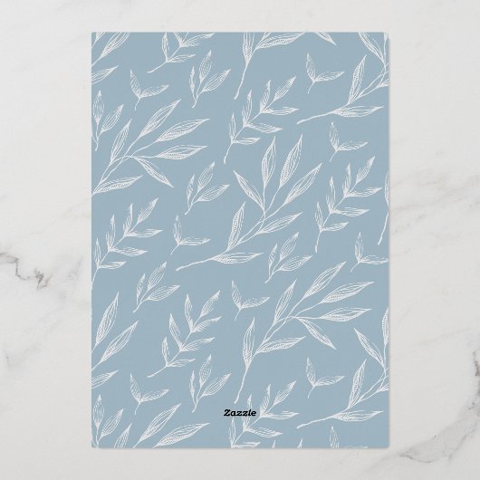 Joyful Trio | Modern 3 Foto-collage Folie Feestdagenkaart (Achterkant)