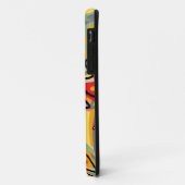 Joyful tropical blad girale gele groene Case-Mate iPhone case (Achterkant/links)