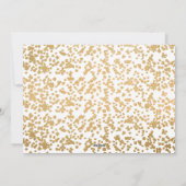 Joyful Twinkle Lights and Stars Brass Folie Foto Feestdagenkaart (Achterkant)