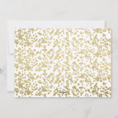 Joyful Twinkle Lights and Stars Gold Foil Foto Feestdagenkaart (Achterkant)