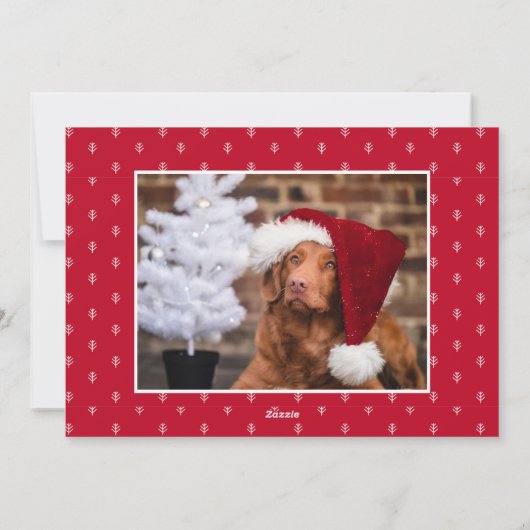 Joyful Two Photo Script Christmas Feestdagenkaart (Achterkant)