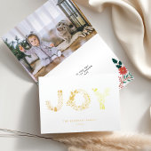 Joyful Type | Kerstfotogoud Folie Kaarten