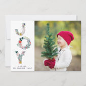 Joyful Type | Vakantieknopkaart Feestdagenkaart (Voorkant)