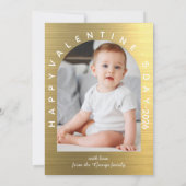 Joyful Valentine's Day PhotoPop Sunset Background Feestdagenkaart (Achterkant)