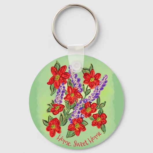 Joyful van de Heart Floral Bouquet Sleutelhanger (Voorkant)