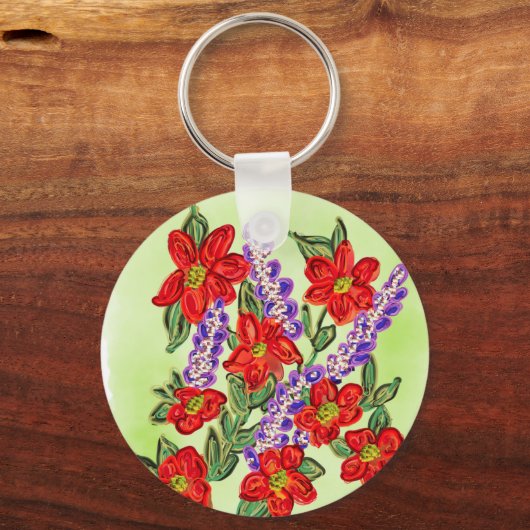 Joyful van de Heart Floral Bouquet Sleutelhanger (Achterkant)