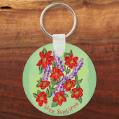 Joyful van de Heart Floral Bouquet Sleutelhanger (Voorkant)
