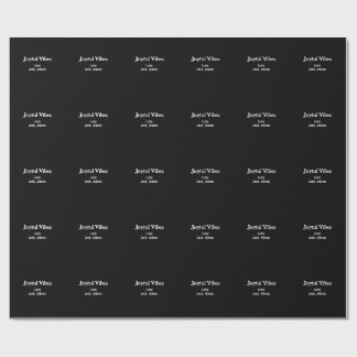 Joyful Vibes green Christmas holidays love family Cadeaupapier