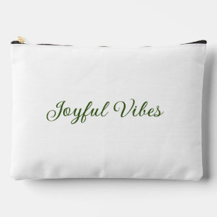 Joyful vibes kerst groen vakantie familienaam etui