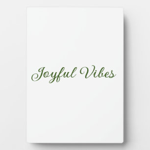Joyful vibes kerst groen vakantie familienaam fotoplaat