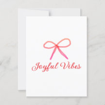 Joyful vibes kerst RED BOW vakantie familienaam