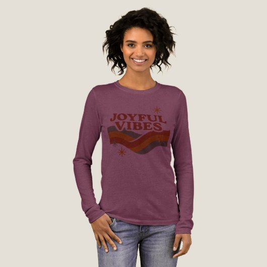 Joyful Vibes Long Sleeve T-shirt (Voorkant)