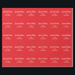 Joyful Vibes rode kerst feestdagen liefde familie  Cadeaupapier<br><div class="desc">ontwerp</div>