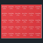 Joyful Vibes rode kerst feestdagen liefde familie  Cadeaupapier<br><div class="desc">ontwerp</div>