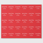 Joyful Vibes rode kerst feestdagen liefde familie  Cadeaupapier (Vlak)