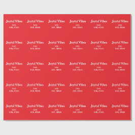 Joyful Vibes rode kerst feestdagen liefde familie Cadeaupapier